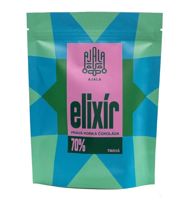 Ajala Elixír – pravá horká 70% čokoláda – Tmavá BIO