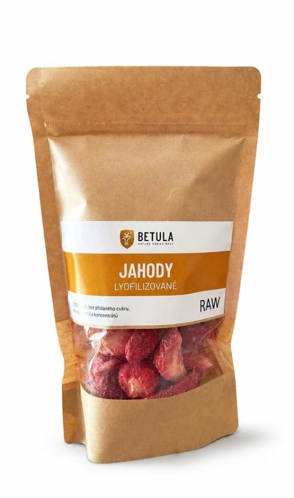 Betula Pendula České  jahody lyofilizované RAW 25 g