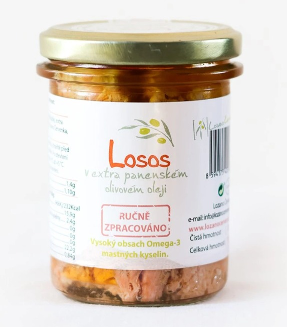 Lozano Červenka Losos v extra panenském olivovém oleji Picual, 195 g
