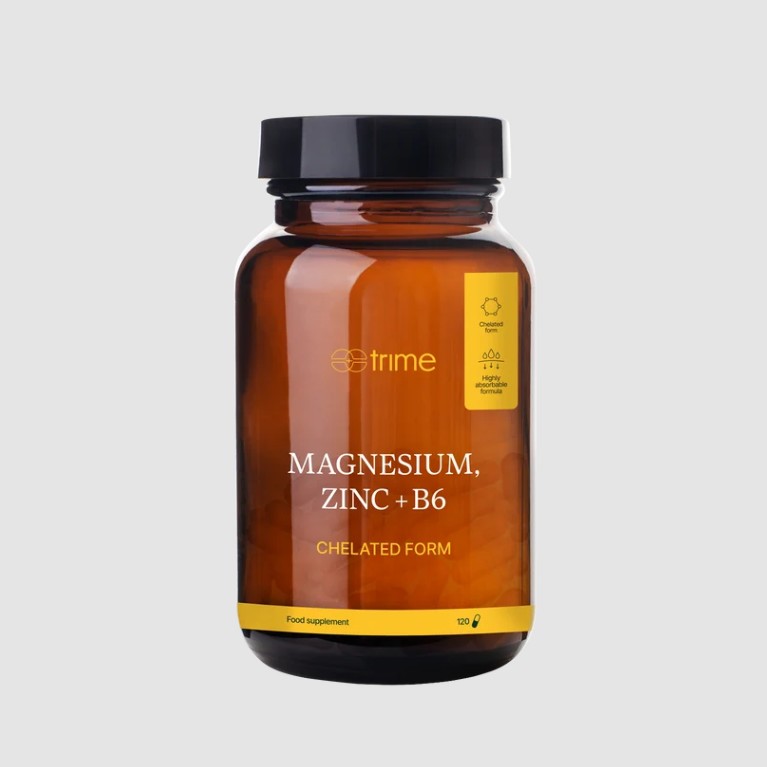Trime Hořčík, zinek chelát + vitamin B6, 120 kapslí