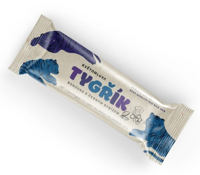 Květomluva Tyčinka Tygřík – borůvka s černým rybízem, BIO, 40 g