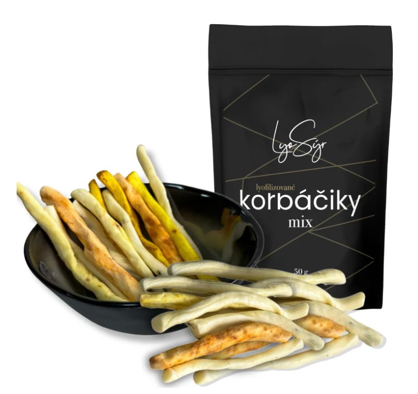 Lyopotraviny Lyofilizované korbáčiky MIX 3 příchutí 100 g