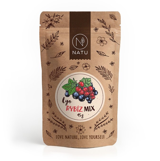 NATU Rybíz mix lyofilizovaný 45 g