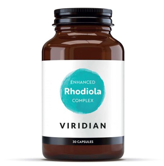 Viridian Enhanced Rhodiola Complex (Komplex Rozchodnice růžové s adaptogeny), 30 kapslí